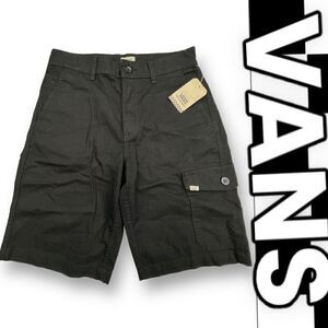 Vans Shorts Men’s 28X11 Black Davis Cargo NWT $50 Bermuda Pockets Cotton Zipper